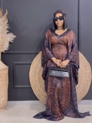 Robe en soie kampala